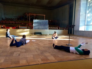 Students rehearse with Leila Buck in World Music Hall.